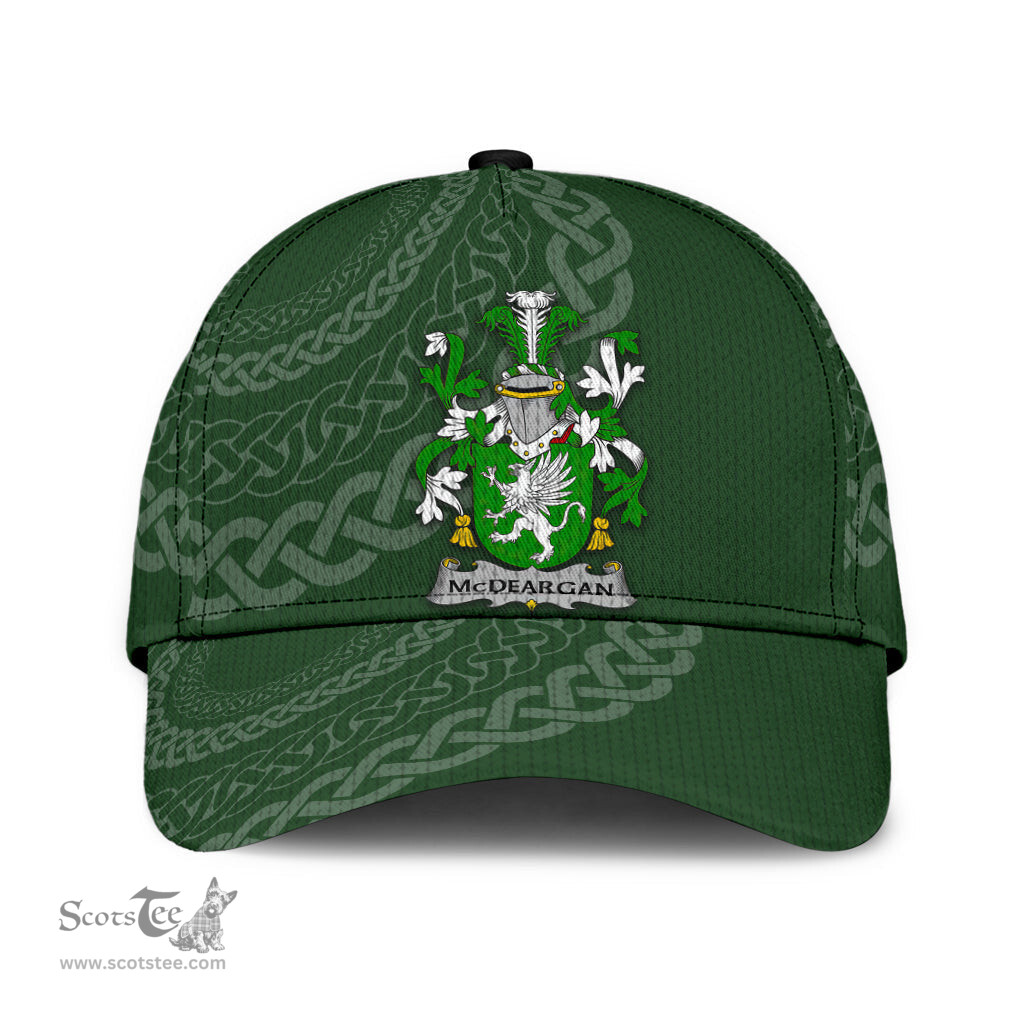Irish Mcdeargan Coat Of Arms - Irish Family Crest St Patrick's Day Irish Cap