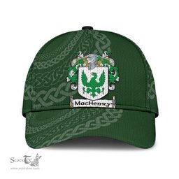 Irish Machenry Coat Of Arms - Irish Family Crest St Patrick's Day Irish Cap