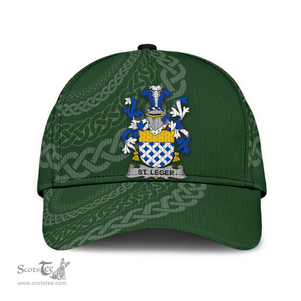 Irish St Leger Coat Of Arms - Irish Family Crest St Patrick's Day Irish Cap