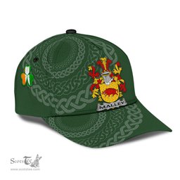 Irish Malley Coat Of Arms - Irish Family Crest St Patrick's Day Irish Cap