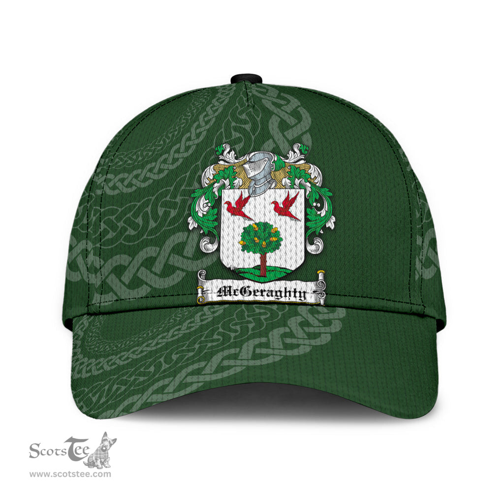 Irish Mcgeraghty Coat Of Arms - Irish Family Crest St Patrick's Day Irish Cap