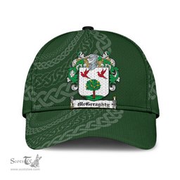 Irish Mcgeraghty Coat Of Arms - Irish Family Crest St Patrick's Day Irish Cap