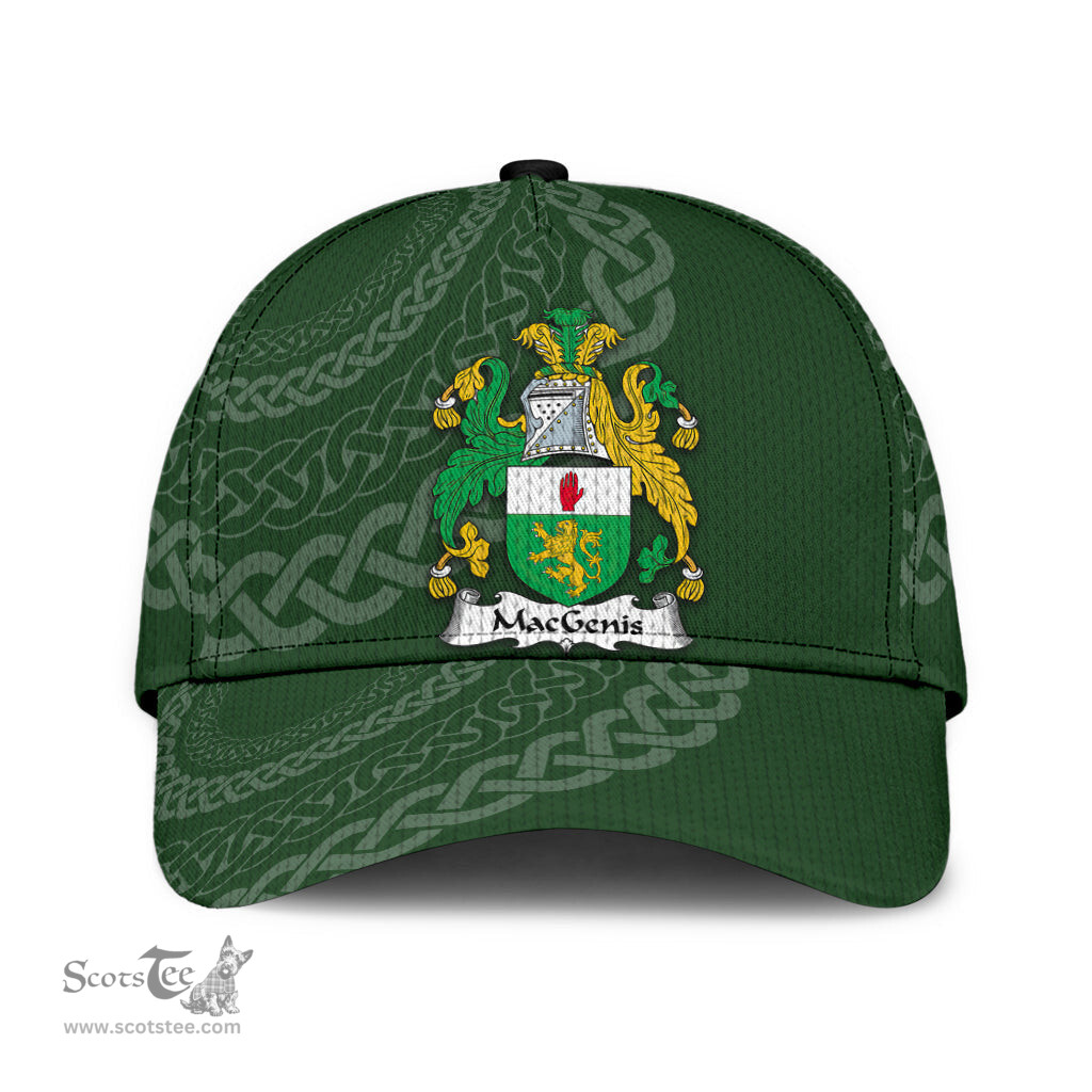 Irish Macgenis Coat Of Arms - Irish Family Crest St Patrick's Day Irish Cap