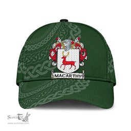 Irish Mccarthy Coat Of Arms - Irish Family Crest St Patrick's Day Irish Cap