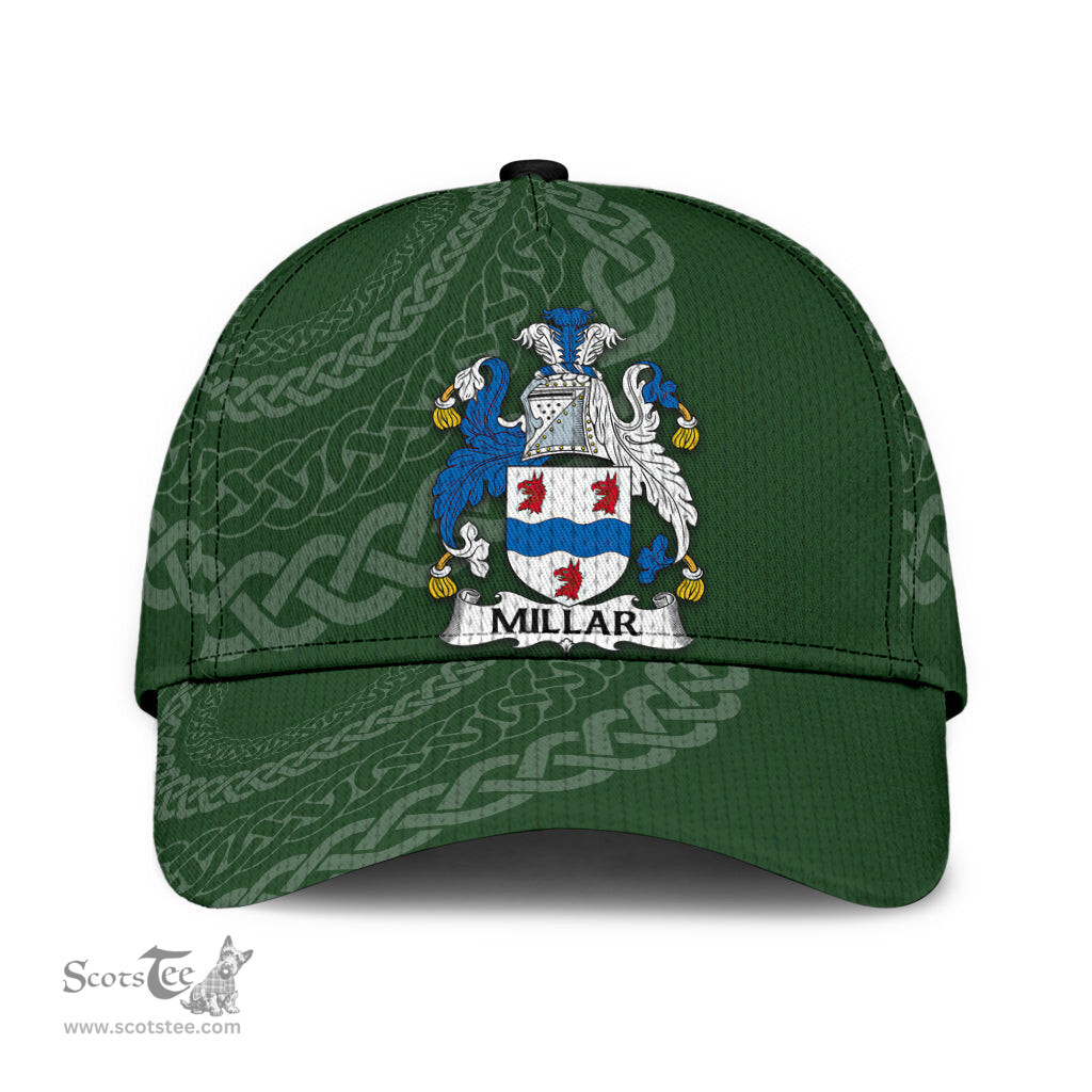 Irish Millar Coat Of Arms - Irish Family Crest St Patrick's Day Irish Cap