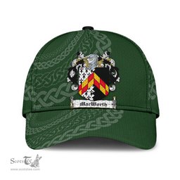 Irish Macworth Coat Of Arms - Irish Family Crest St Patrick's Day Irish Cap