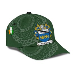 Irish Ohickey Coat Of Arms - Irish Family Crest St Patrick's Day Irish Cap