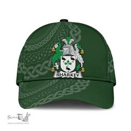 Irish Sharkey Coat Of Arms - Irish Family Crest St Patrick's Day Irish Cap