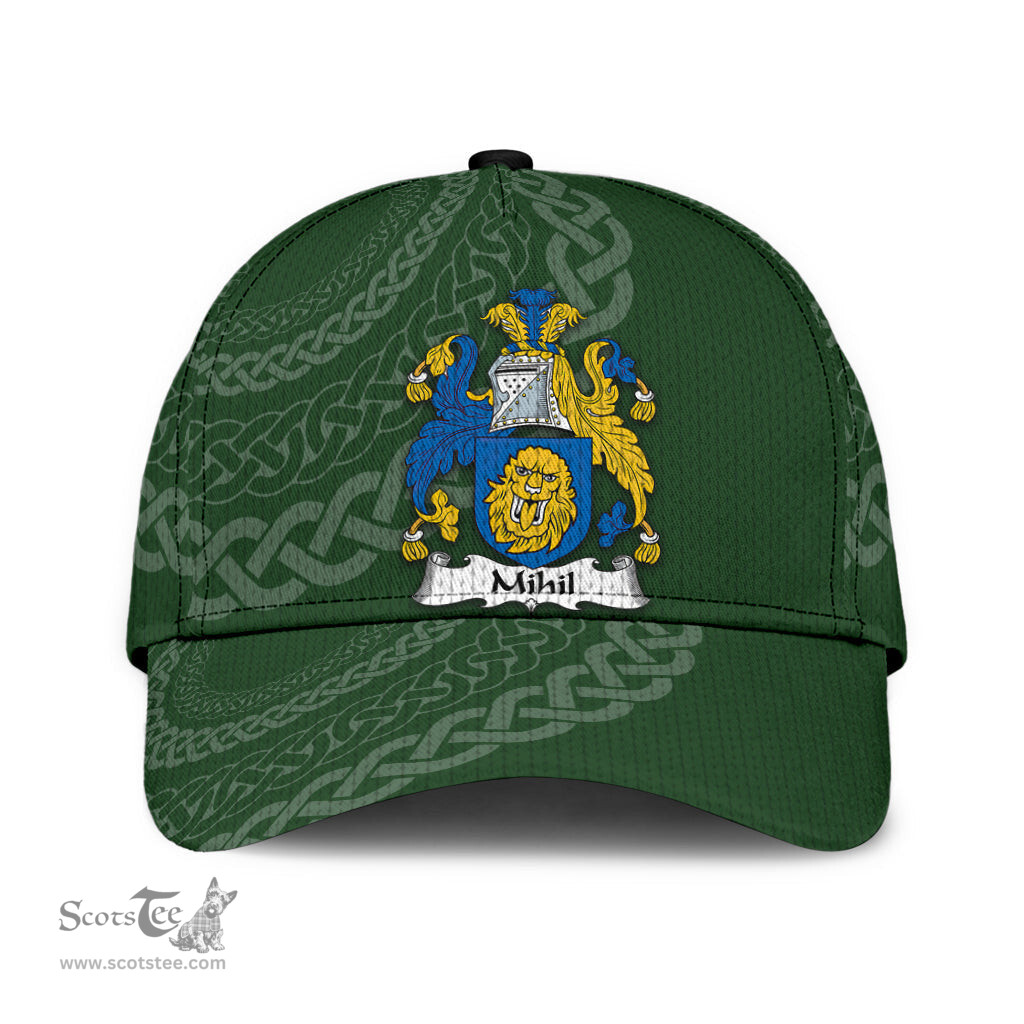 Irish Mihil Coat Of Arms - Irish Family Crest St Patrick's Day Irish Cap