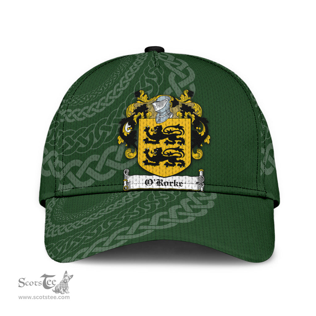 Irish Ororke Coat Of Arms - Irish Family Crest St Patrick's Day Irish Cap
