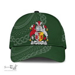Irish Quinlevan Coat Of Arms - Irish Family Crest St Patrick's Day Irish Cap