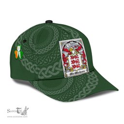 Irish Mcmahon Coat Of Arms - Irish Family Crest St Patrick's Day Irish Cap
