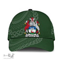 Irish Lenaghan Coat Of Arms - Irish Family Crest St Patrick's Day Irish Cap