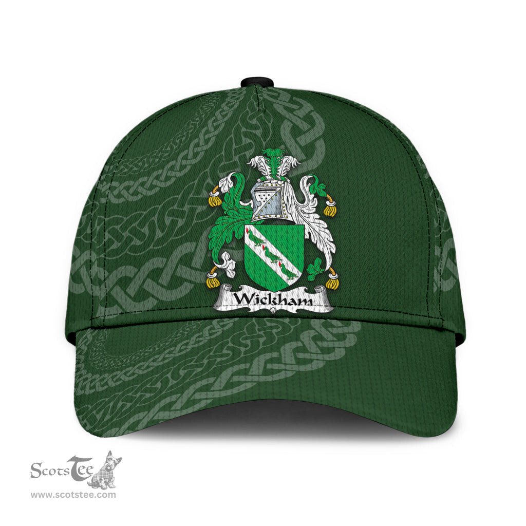 Irish Wickham Coat Of Arms - Irish Family Crest St Patrick's Day Irish Cap