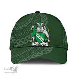 Irish Wickham Coat Of Arms - Irish Family Crest St Patrick's Day Irish Cap