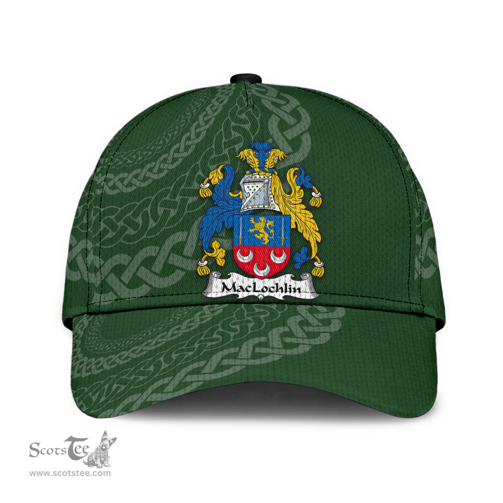 Irish Maclochlin Coat Of Arms - Irish Family Crest St Patrick's Day Irish Cap