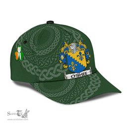 Irish Oshee Coat Of Arms - Irish Family Crest St Patrick's Day Irish Cap
