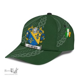 Irish Oshee Coat Of Arms - Irish Family Crest St Patrick's Day Irish Cap