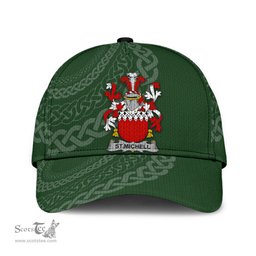 Irish St Michell Coat Of Arms - Irish Family Crest St Patrick's Day Irish Cap