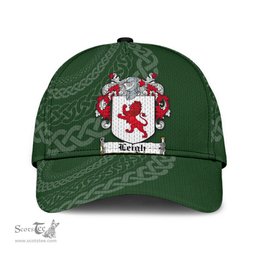 Irish Leigh Coat Of Arms - Irish Family Crest St Patrick's Day Irish Cap