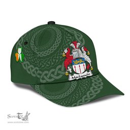 Irish Maclysacht Coat Of Arms - Irish Family Crest St Patrick's Day Irish Cap