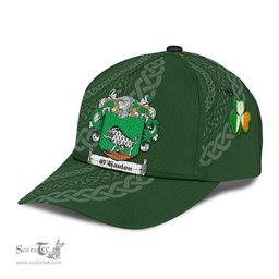 Irish Ohanlon Coat Of Arms - Irish Family Crest St Patrick's Day Irish Cap