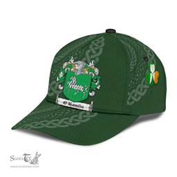 Irish Ohamlin Coat Of Arms - Irish Family Crest St Patrick's Day Irish Cap