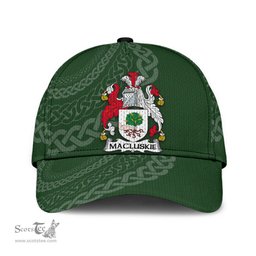 Irish Macluskie Coat Of Arms - Irish Family Crest St Patrick's Day Irish Cap