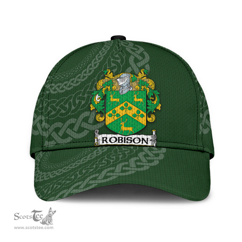 Irish Robison Coat Of Arms - Irish Family Crest St Patrick's Day Irish Cap