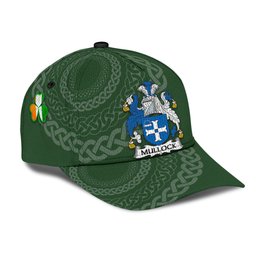 Irish Mullock Coat Of Arms - Irish Family Crest St Patrick's Day Irish Cap