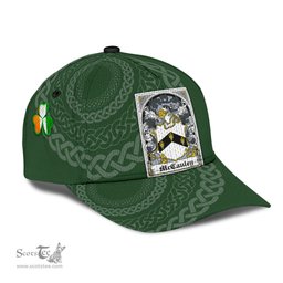 Irish Mccauley Coat Of Arms - Irish Family Crest St Patrick's Day Irish Cap