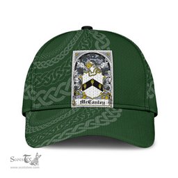 Irish Mccauley Coat Of Arms - Irish Family Crest St Patrick's Day Irish Cap