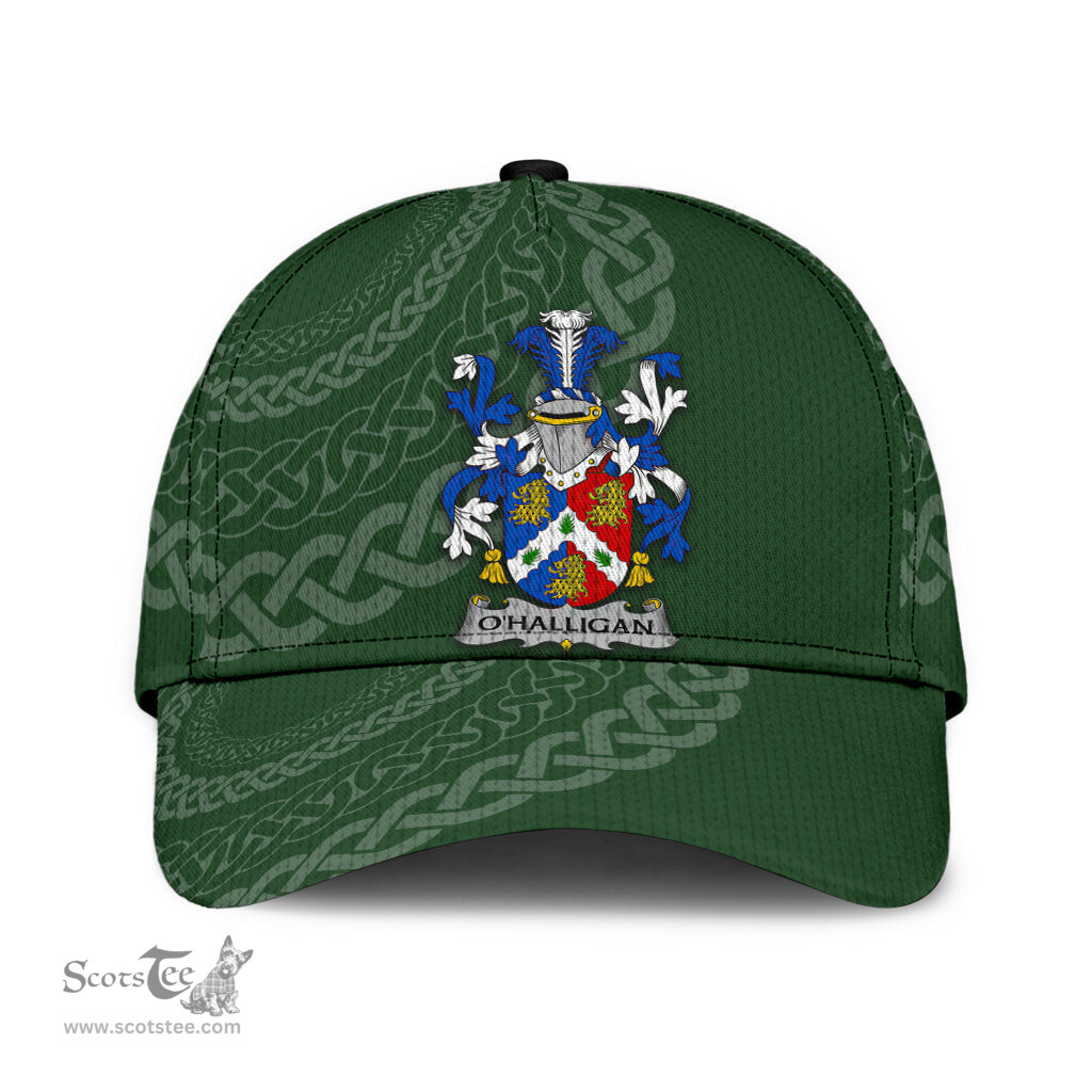 Irish Ohalligan Coat Of Arms - Irish Family Crest St Patrick's Day Irish Cap