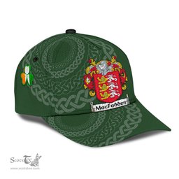 Irish Macfadden Coat Of Arms - Irish Family Crest St Patrick's Day Irish Cap