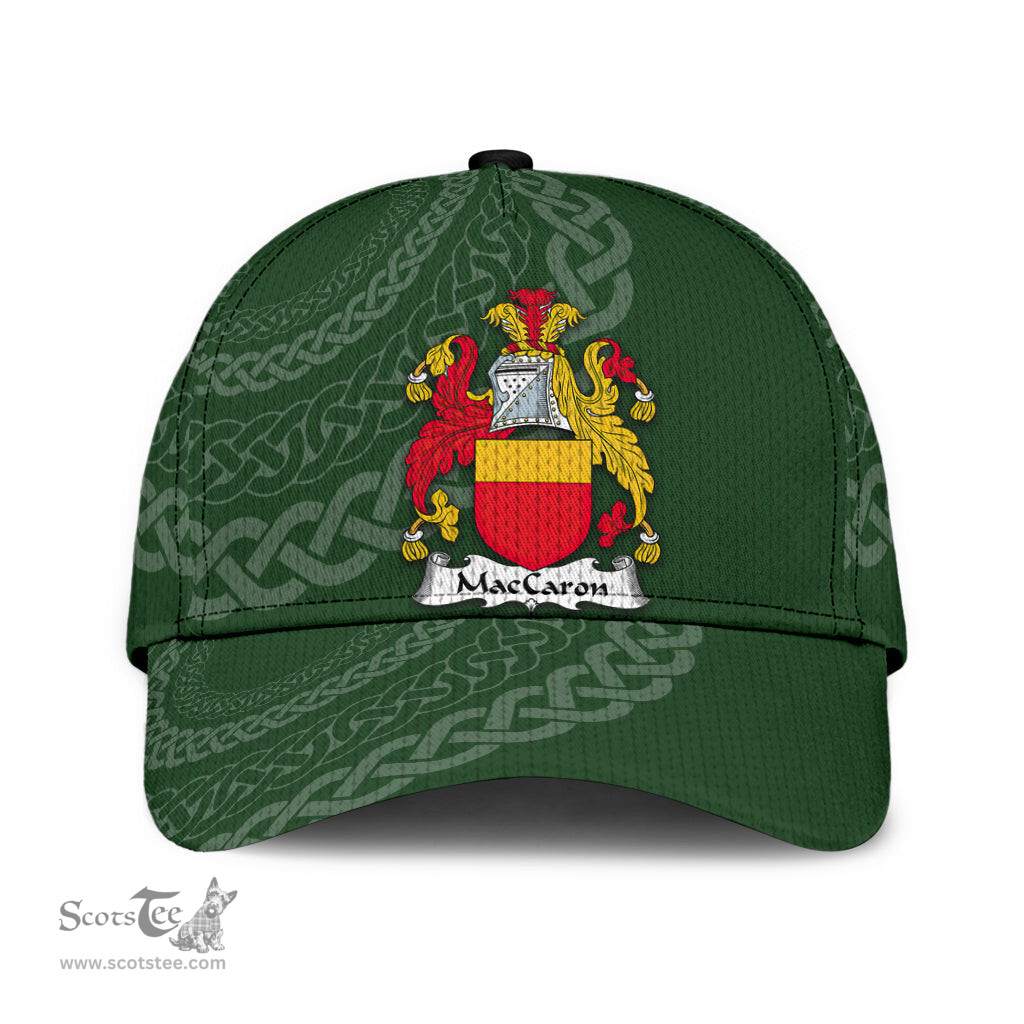 Irish Maccaron Coat Of Arms - Irish Family Crest St Patrick's Day Irish Cap