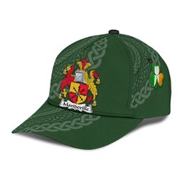 Irish Mandeville Coat Of Arms - Irish Family Crest St Patrick's Day Irish Cap