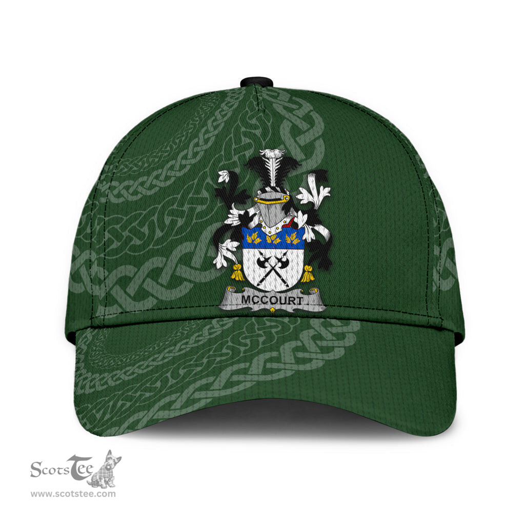 Irish Mccourt Coat Of Arms - Irish Family Crest St Patrick's Day Irish Cap