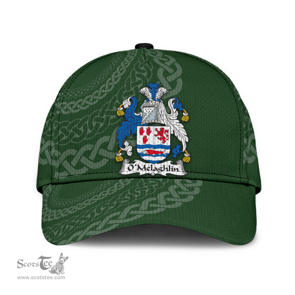 Irish Omelaghlin Coat Of Arms - Irish Family Crest St Patrick's Day Irish Cap