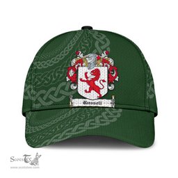 Irish Russell Coat Of Arms - Irish Family Crest St Patrick's Day Irish Cap