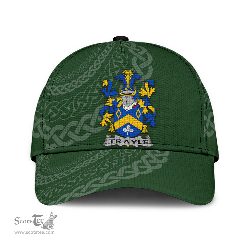 Irish Trayle Coat Of Arms - Irish Family Crest St Patrick's Day Irish Cap