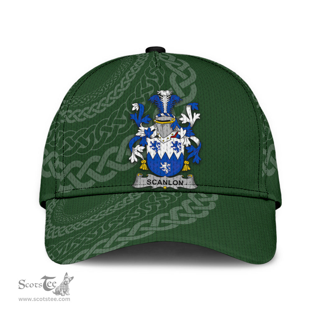Irish Scanlon Coat Of Arms - Irish Family Crest St Patrick's Day Irish Cap