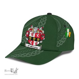 Irish Omurphy Coat Of Arms - Irish Family Crest St Patrick's Day Irish Cap