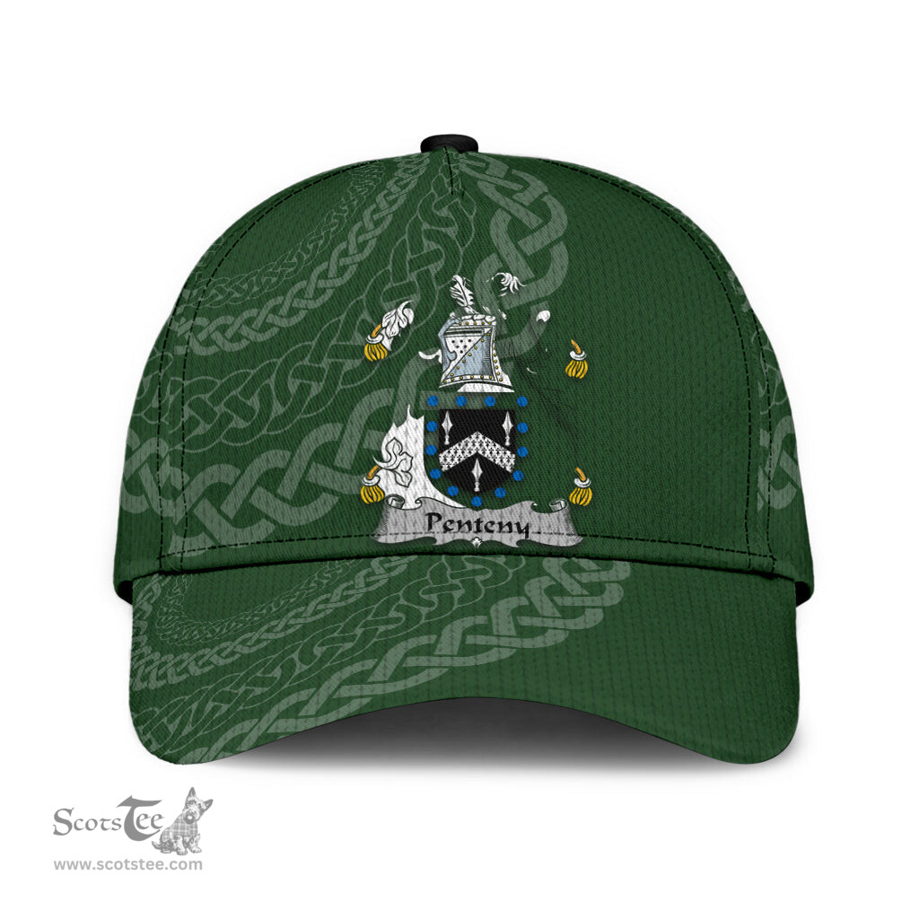 Irish Penteny Coat Of Arms - Irish Family Crest St Patrick's Day Irish Cap