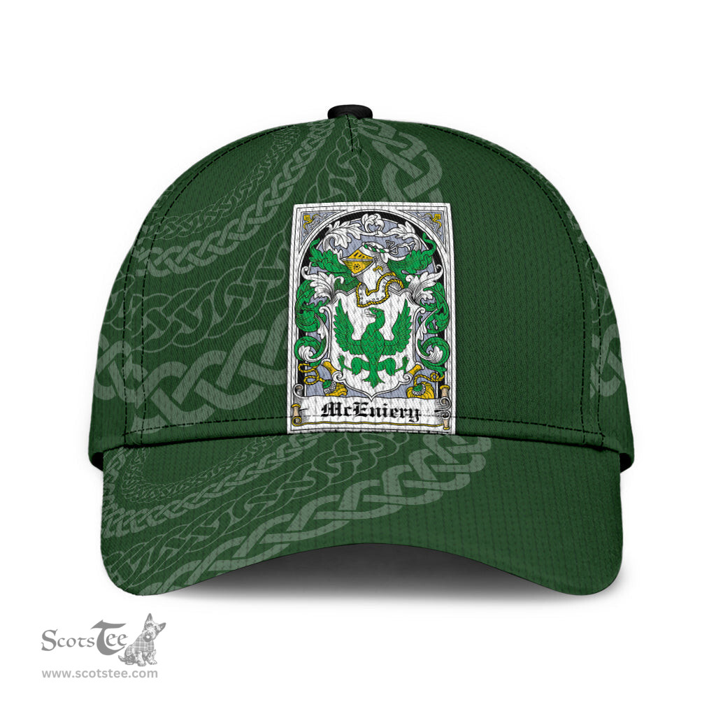 Irish Mceniery Coat Of Arms - Irish Family Crest St Patrick's Day Irish Cap