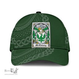 Irish Mceniery Coat Of Arms - Irish Family Crest St Patrick's Day Irish Cap
