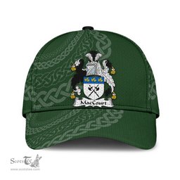 Irish Maccourt Coat Of Arms - Irish Family Crest St Patrick's Day Irish Cap