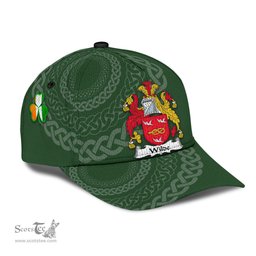 Irish Wilde Coat Of Arms - Irish Family Crest St Patrick's Day Irish Cap