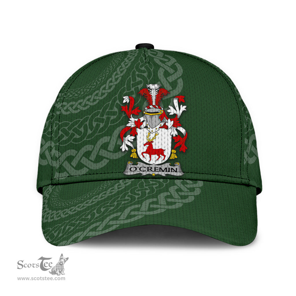 Irish Ocremin Coat Of Arms - Irish Family Crest St Patrick's Day Irish Cap
