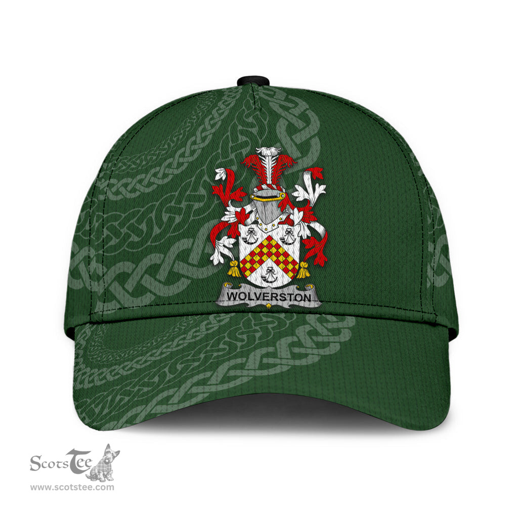 Irish Wolverston Coat Of Arms - Irish Family Crest St Patrick's Day Irish Cap