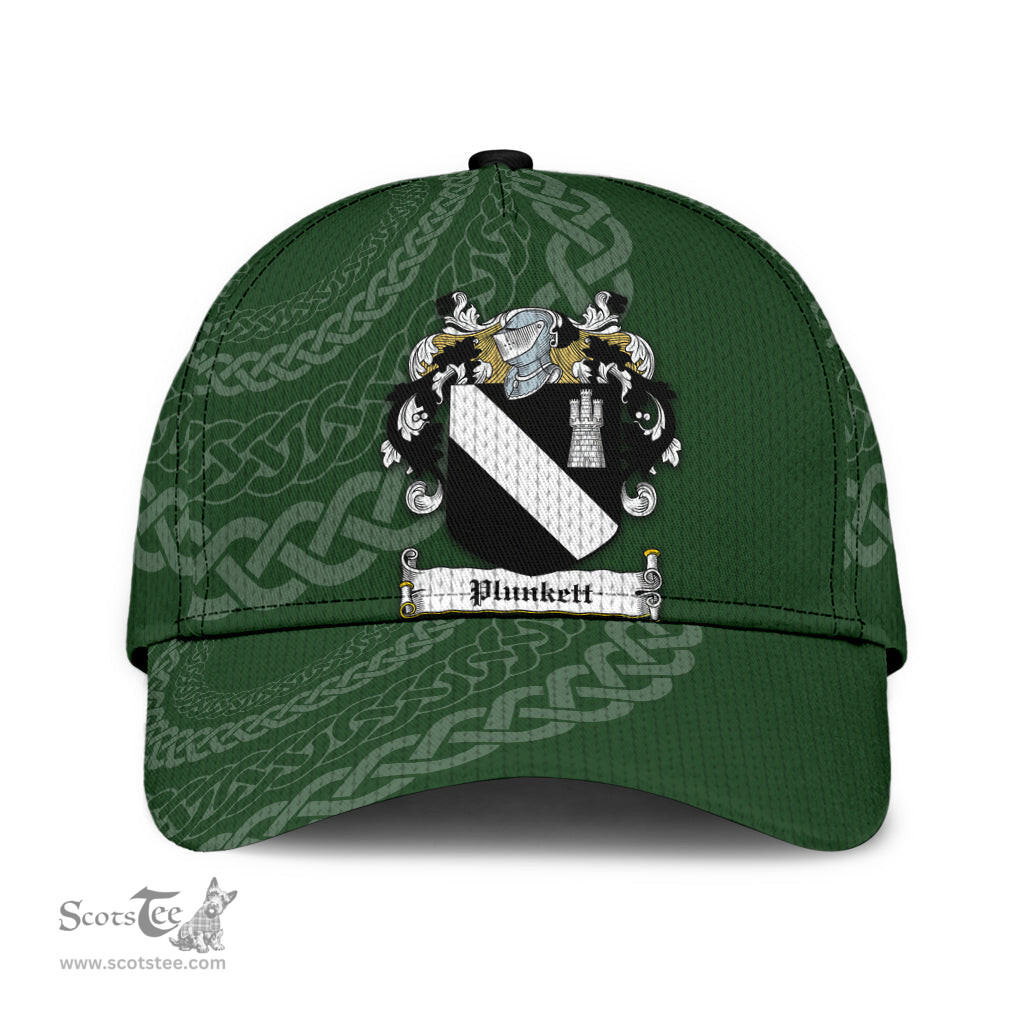 Irish Plunkett Coat Of Arms - Irish Family Crest St Patrick's Day Irish Cap